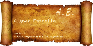 Augner Esztella névjegykártya